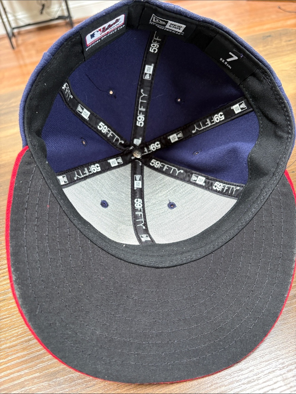 New Era 59Fifty Cleveland Indians Vintage Fitted Hat     Size 7 - Picture 5 of 5